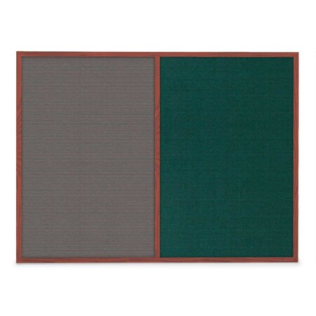 United Visual Products Slim Style Indoor Enclosed Corkboard, 48 UVRDS48SBH-BLACK-PUMICE
